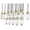 Z-Lite Arden Linear Chandelier, 17-Light, 18 In.W x 42 In.L x 12 In.H, Rubbed Brass/Clear 651P-17L-RB - alternate 7